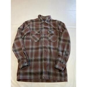 Mens PENDLETON Multicolor Plaid Wool The Original Board Shirt Sz S